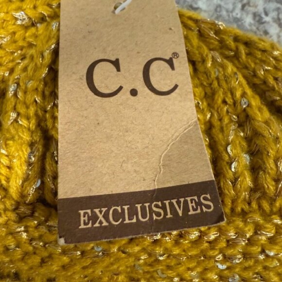 C.C Women Men Unisex Trendy Chunky Soft Ribbed Cable Knit Skull Cap Beanie Hat - Picture 3 of 6